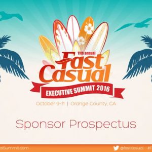 Fast Casual Executive Summit Sponsor Prospectus Cover